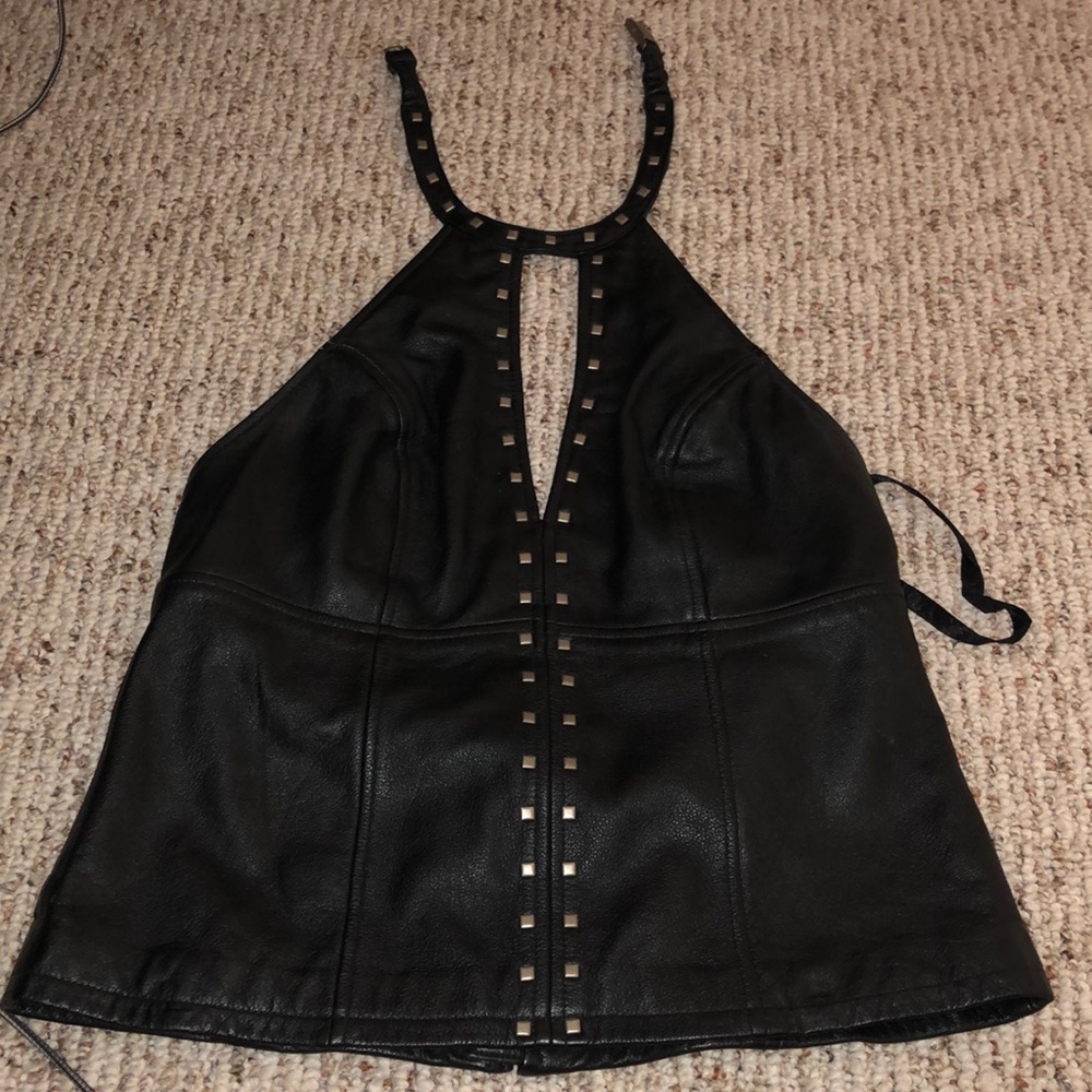 Harley Davidson studded halter top